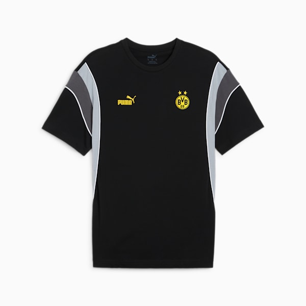 Remera Borussia Dortmund FtblArchive, PUMA Black-Cool Mid Gray, large-ARG