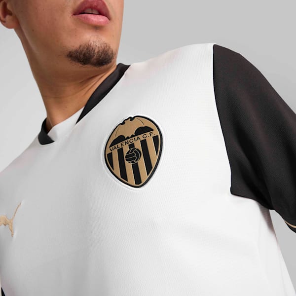 Valencia CF 24/25 Home Jersey Men, PUMA White-PUMA Black, large-MEX