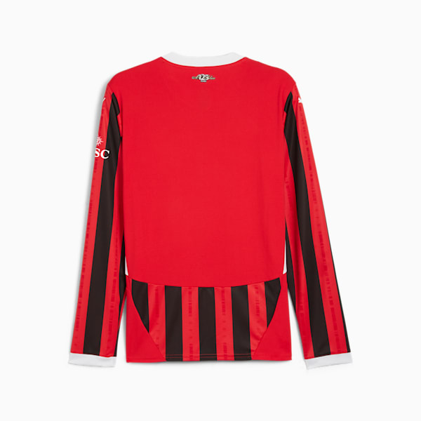 Jersey local réplica manga larga AC Milan 24/25 para hombre, For All Time Red-PUMA Black, large-MEX