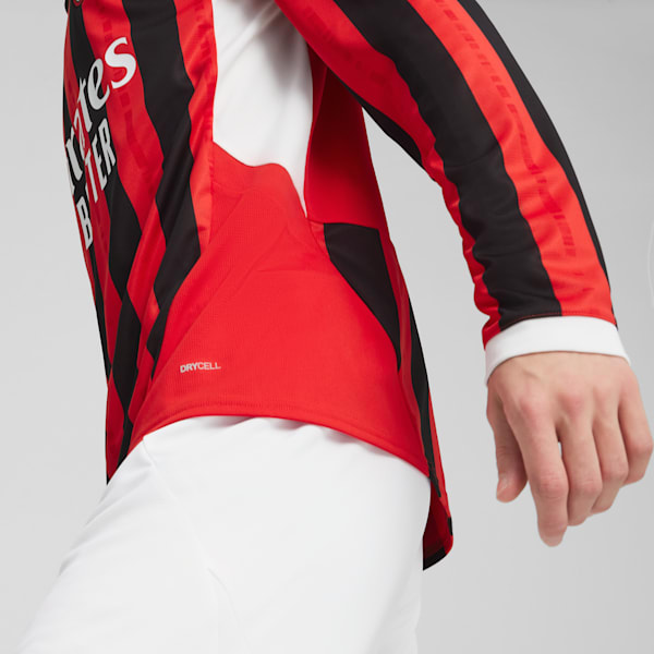 Jersey local réplica manga larga AC Milan 24/25 para hombre, For All Time Red-PUMA Black, large-MEX