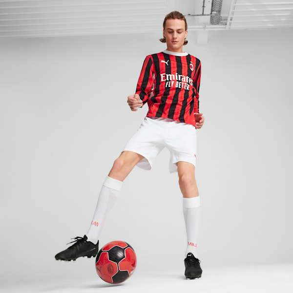 Jersey local réplica manga larga AC Milan 24/25 para hombre, For All Time Red-PUMA Black, large-MEX