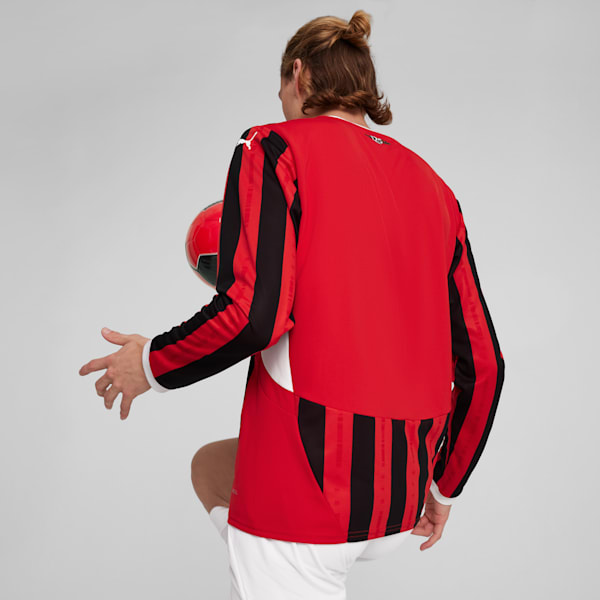 Jersey local réplica manga larga AC Milan 24/25 para hombre, For All Time Red-PUMA Black, large-MEX