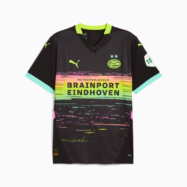 PSV Eindhoven 24/25 Away Jersey Men, PUMA Black-Yellow Alert, large-MEX