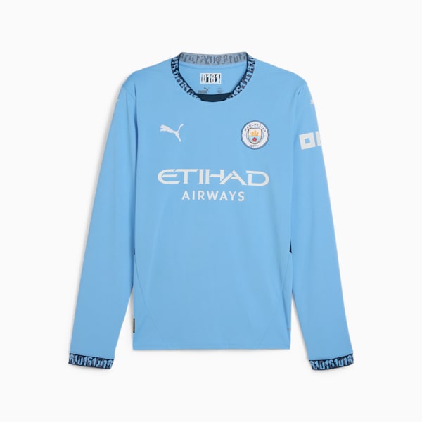 Manchester City 24/25 Home Long Sleeve Jersey Men, Team Light Blue-Marine Blue, large-ZAF