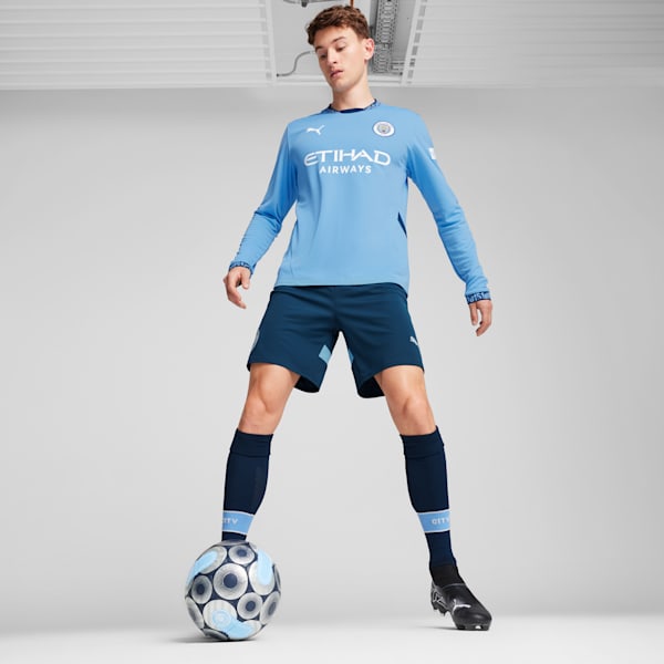Manchester City 24/25 Home Long Sleeve Jersey Men, Team Light Blue-Marine Blue, large-ZAF