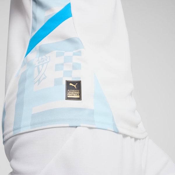 Olympique de Marseille 24/25 Home Jersey Men, PUMA White-Bleu Azur, large-MEX