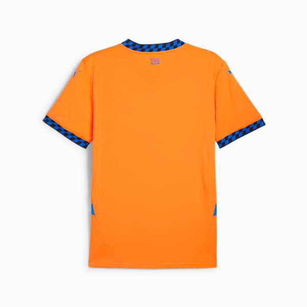 Jersey para hombre Olympique de Marseille Third 24/25, Fluro Orange Pes-Cayenne Pepper-Racing Blue, large-MEX