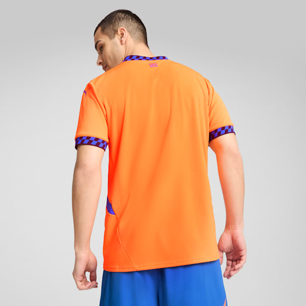 Jersey para hombre Olympique de Marseille Third 24/25, Fluro Orange Pes-Cayenne Pepper-Racing Blue, large-MEX