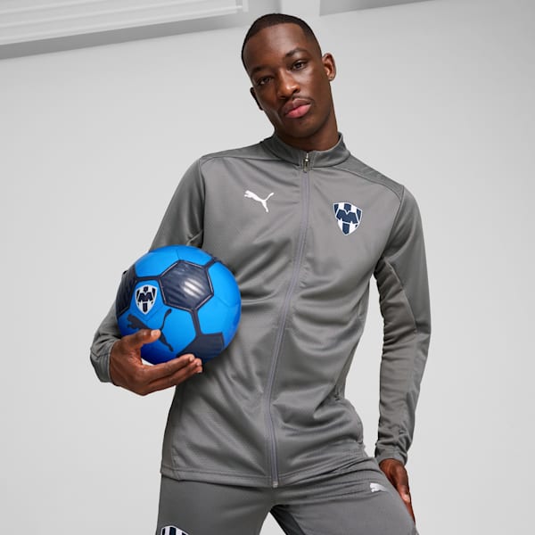 C.F. Monterrey Training Jacket Men, Flat Medium Gray-PUMA Silver, large-MEX