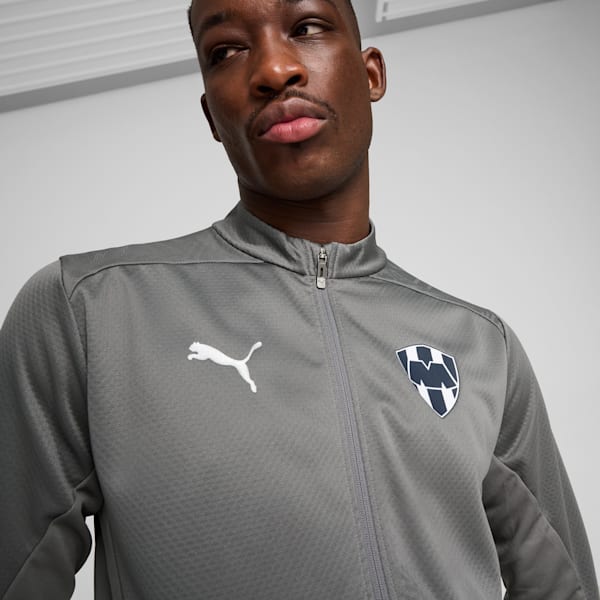 C.F. Monterrey Training Jacket Men, Flat Medium Gray-PUMA Silver, large-MEX