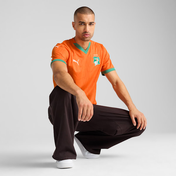 Côte d'Ivoire 2025 Home Jersey Men, Rickie Orange-Jade Frost, large-ZAF