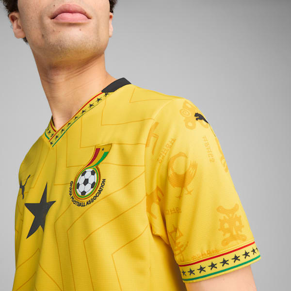 Jersey Ghana 2025 Segunda Equipación Hombre, Pelé Yellow-PUMA Black, large-MEX