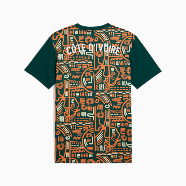 Ivory Coast 2025 Pre-match Jersey Men, Dark Myrtle-Rickie Orange, large-ZAF