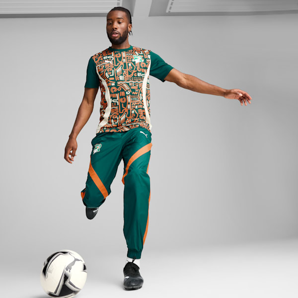 Ivory Coast 2025 Pre-match Jersey Men, Dark Myrtle-Rickie Orange, large-ZAF
