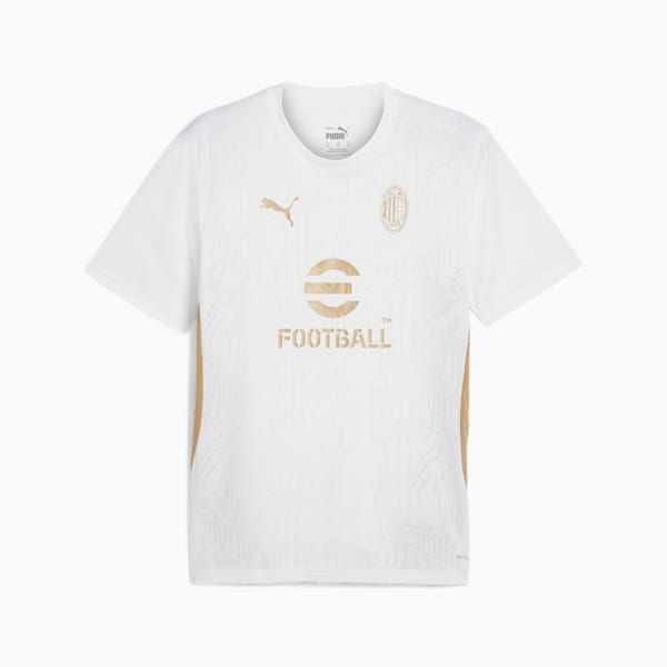 Camiseta de entrenamiento AC Milan para hombre, PUMA White-Matte Puma Gold, large-ARG