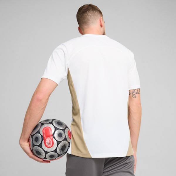 Camiseta de entrenamiento AC Milan para hombre, PUMA White-Matte Puma Gold, large-ARG
