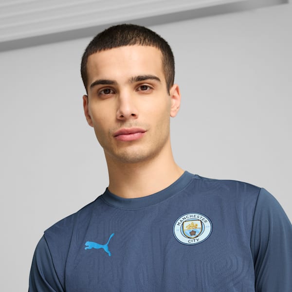 Camiseta de entrenamiento Manchester City para hombre, Inky Blue-Magic Blue, large-ARG