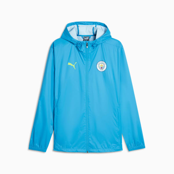 Campera de entrenamiento Manchester City All-Weather para hombre, Magic Blue-Yellow Glow, large-ARG