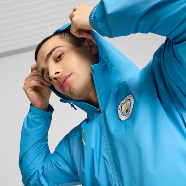 Campera de entrenamiento Manchester City All-Weather para hombre, Magic Blue-Yellow Glow, large-ARG