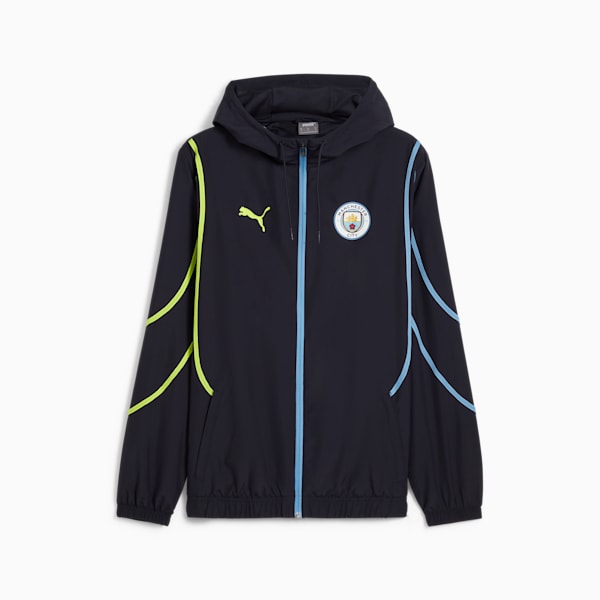 Manchester City Pre-match Woven Jacket Men, New Navy-Yellow Glow, large-ZAF