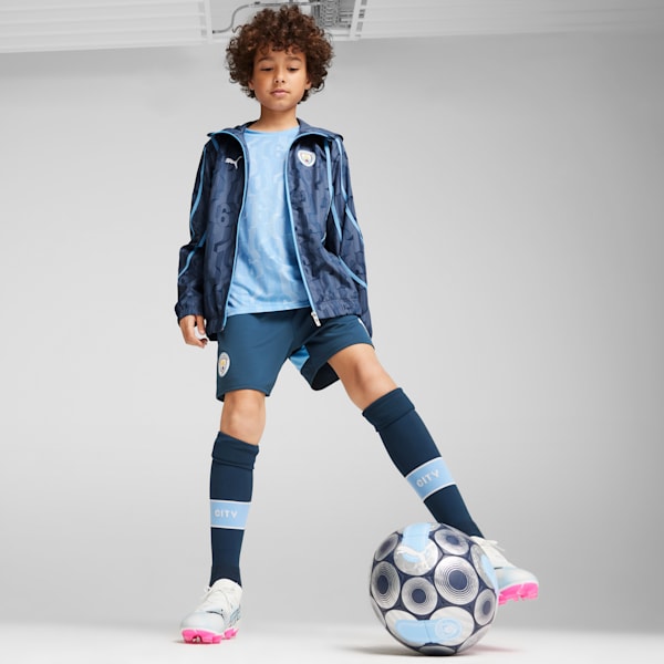Manchester City Pre-match Woven Jacket Youth, Inky Blue-Team Light Blue, large-ZAF