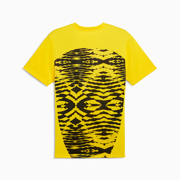 Borussia Dortmund Pre-match Short Sleeve Jersey Men, Faster Yellow-PUMA Black, large-ZAF