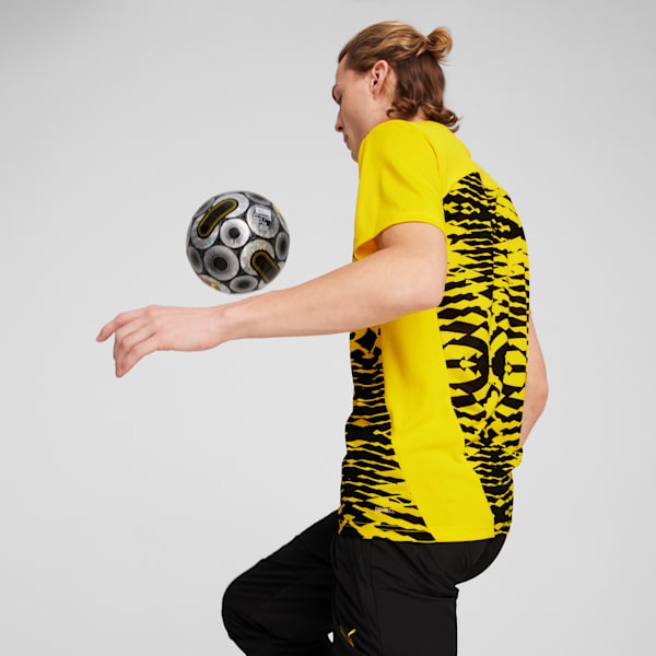 Borussia Dortmund Pre-match Short Sleeve Jersey Men, Faster Yellow-PUMA Black, large-ZAF