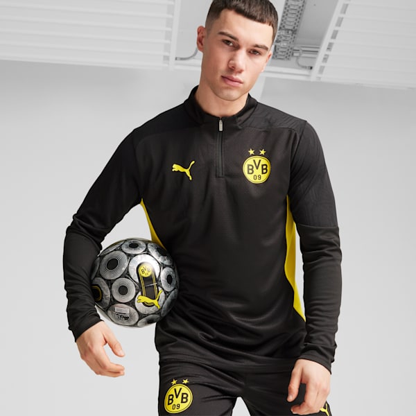Campera de entrenamiento Borussia Dortmund para hombre, PUMA Black-Faster Yellow, large-ARG