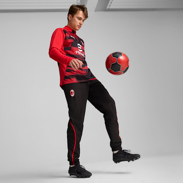 AC Milan Pre-match Woven Pants Men, PUMA Black-For All Time Red, large-ZAF