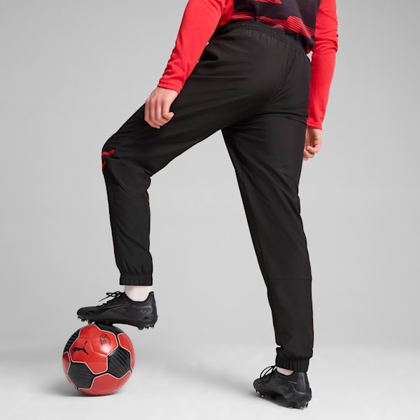 AC Milan Pre-match Woven Pants Men, PUMA Black-For All Time Red, large-ZAF