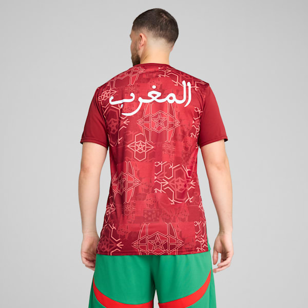 Morocco Pre-match Jersey Men, Intense Red-Archive Green, large-ZAF