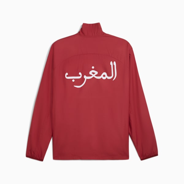 Morocco Pre-match Woven Jacket Men, Intense Red-Archive Green, large-ZAF
