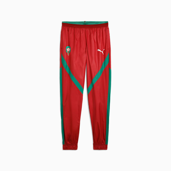 Morocco Pre-match Woven Pants Men, Intense Red-Archive Green, large-ZAF