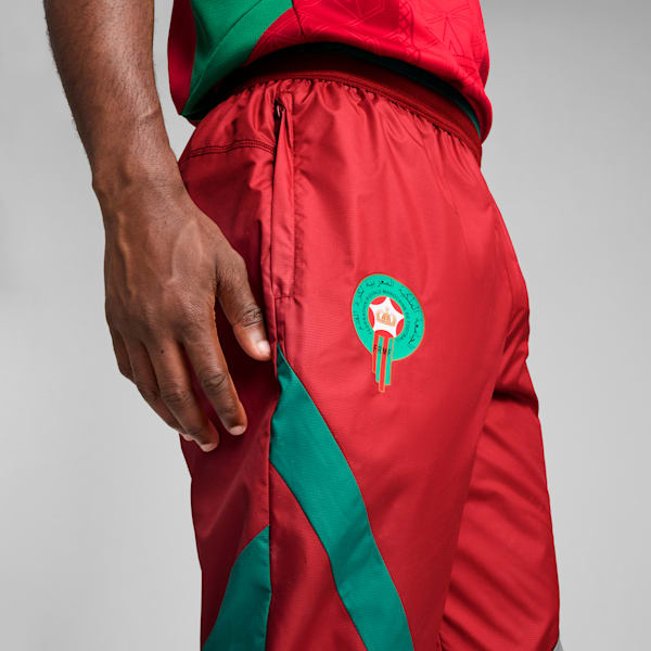 Morocco Pre-match Woven Pants Men, Intense Red-Archive Green, large-ZAF