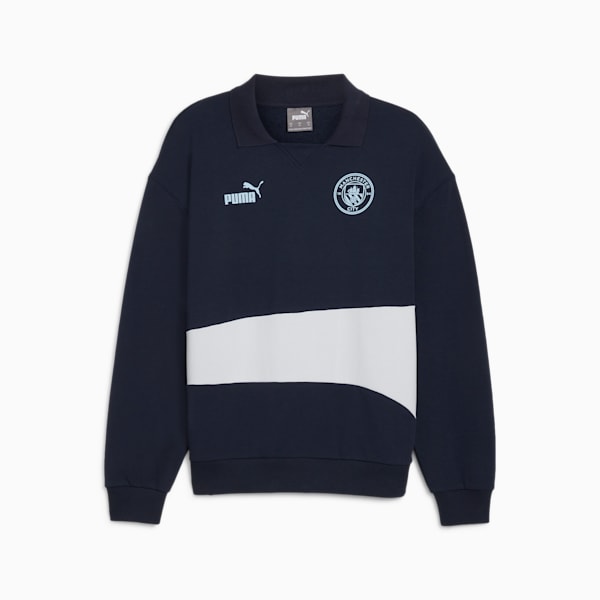 Buzo de entrenamiento Manchester City ftblCULTURE+ para hombre, Club Navy-Silver Mist, large-ARG