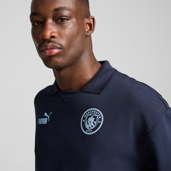 Buzo de entrenamiento Manchester City ftblCULTURE+ para hombre, Club Navy-Silver Mist, large-ARG