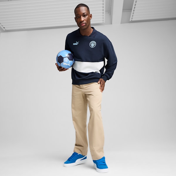 Buzo de entrenamiento Manchester City ftblCULTURE+ para hombre, Club Navy-Silver Mist, large-ARG