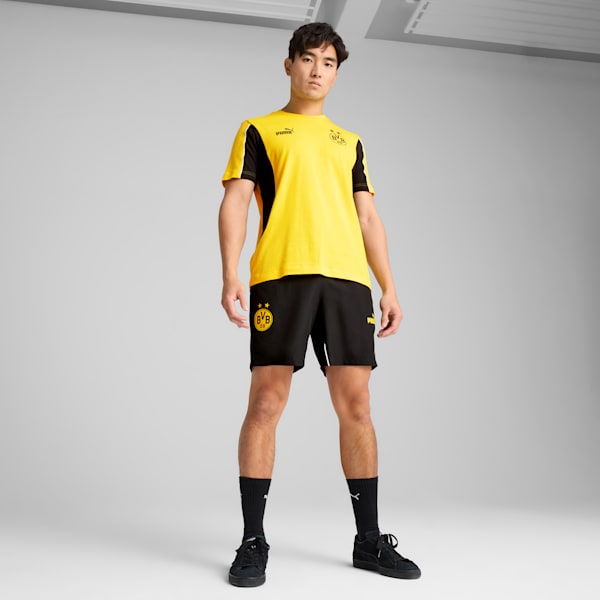 Borussia Dortmund ftblARCHIVE Shorts Men, PUMA Black-Faster Yellow, large-MEX