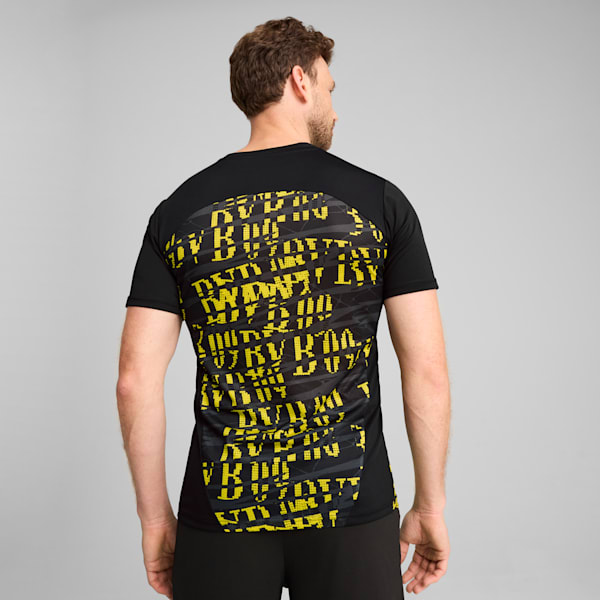 Camiseta pre-partido Borussia Dortmund 24/25 para hombre, PUMA Black-Faster Yellow, large-ARG