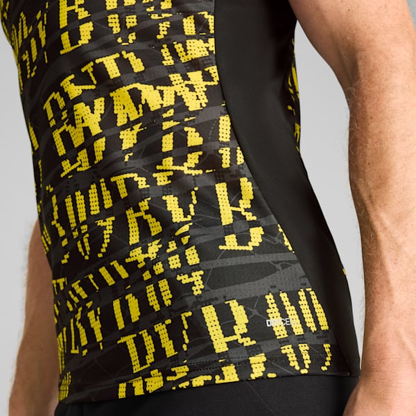 Camiseta pre-partido Borussia Dortmund 24/25 para hombre, PUMA Black-Faster Yellow, large-ARG