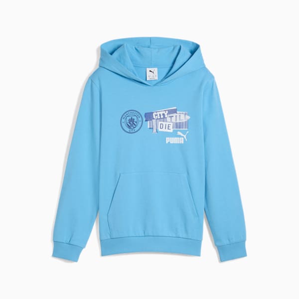 Buzo con capucha Manchester City ftblNRGY Jr unisex, Team Light Blue, large-ARG