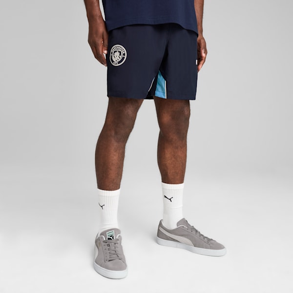 Manchester City ftblARCHIVE Shorts Men, PUMA Navy-Team Light Blue, large-MEX