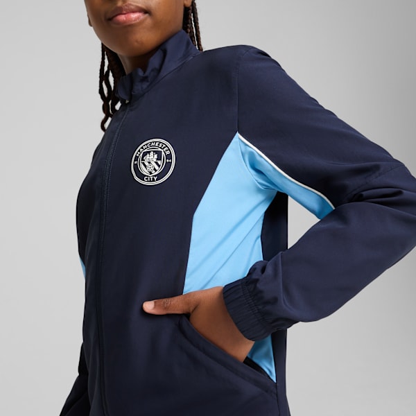 Campera Manchester City ftblARCHIVE juvenil, PUMA Navy-Team Light Blue, large-ARG