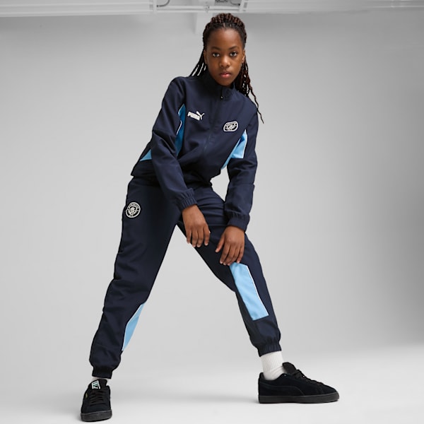 Pantalones Manchester City ftblARCHIVE juvenil, PUMA Navy-Team Light Blue, large-ARG