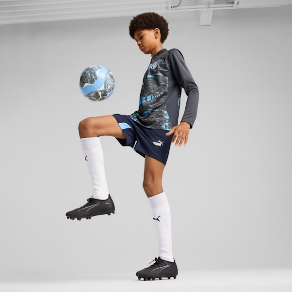 Manchester City Pre-match Quarter-Zip Top Youth, Strong Gray-Cool Light Gray, large-ZAF