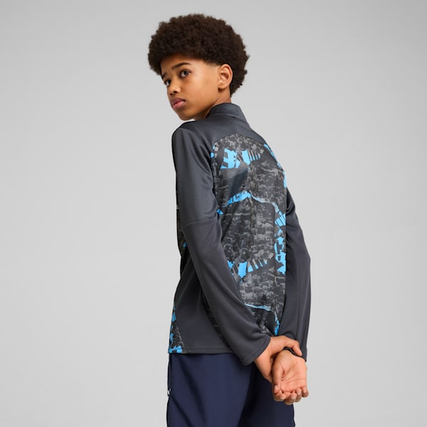 Manchester City Pre-match Quarter-Zip Top Youth, Strong Gray-Cool Light Gray, large-ZAF