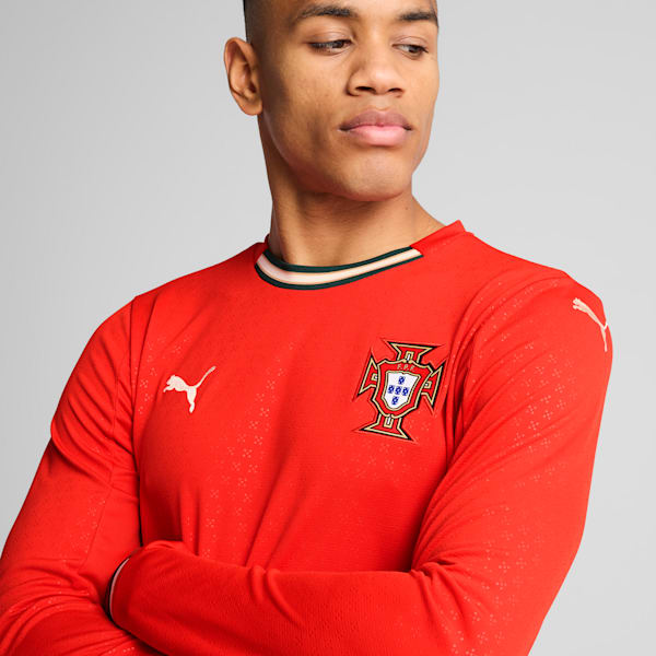 Portugal 2025 Long-Sleeved Home Jersey Men, Sport Red-Sugared Almond, large-ZAF