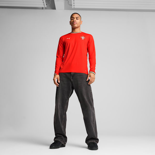 Portugal 2025 Long-Sleeved Home Jersey Men, Sport Red-Sugared Almond, large-ZAF