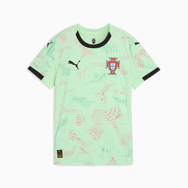 Portugal Women's Team 2025 Away Jersey Women, Fresh Mint-PUMA Black, large-ZAF