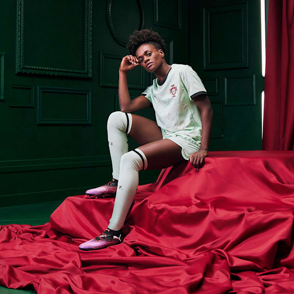 Portugal Women's Team 2025 Away Jersey Women, Fresh Mint-PUMA Black, large-ZAF